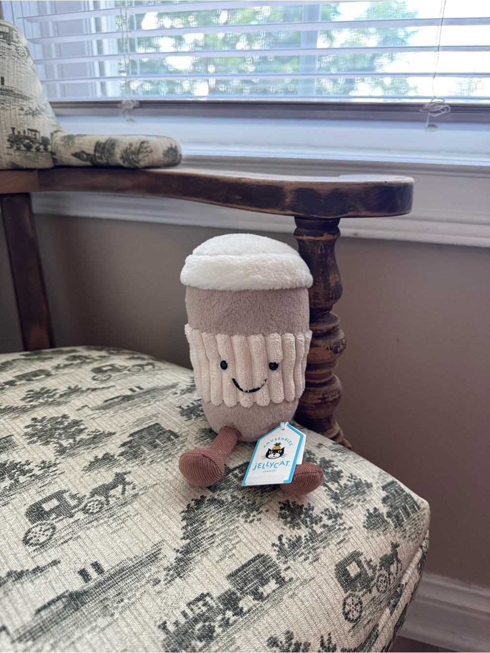 NWT jelly cat amusables coffee to go cup plush